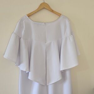 Eloquii White Cape Dress Bridal Shower Bachelorette Wedding Bride Plus Size 22